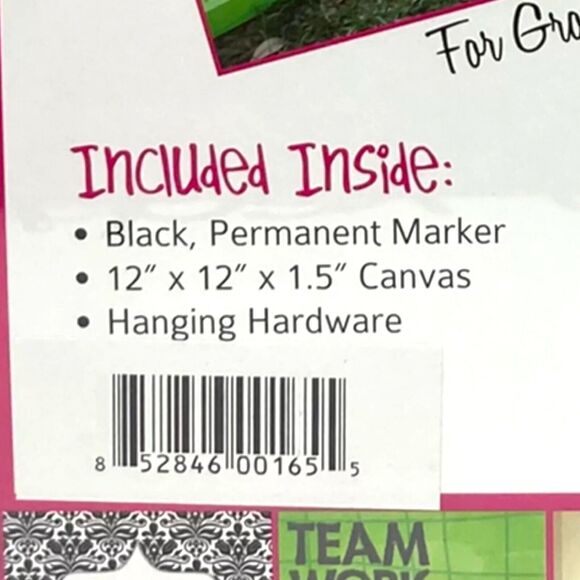 Canvas Kudos Happy Birthday Signable Canvas Wall Art Keepsake Gift 12x12x1.5" - Picture 8 of 13